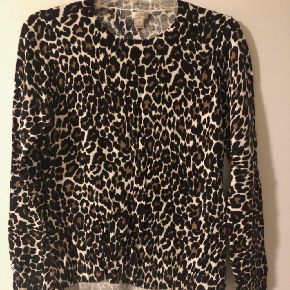 J. Crew animal print sweater